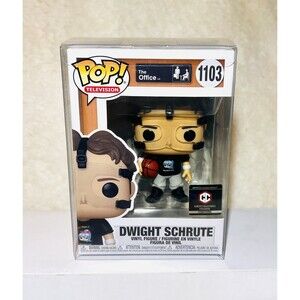 Funko Pop The Office Dwight Schrute #1103 Basketball Chalice Exclusive Protector